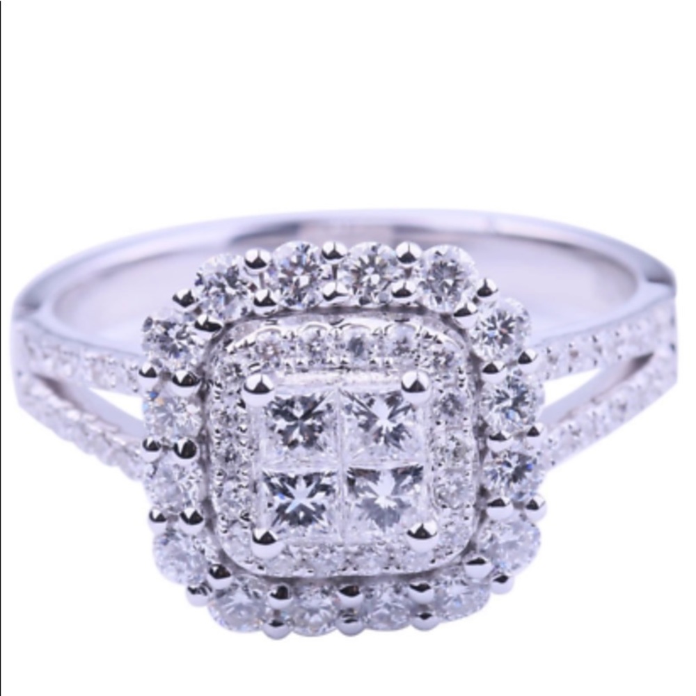 Gorgeous 925 Silver White Sapphire Ring Sz 6-10 - Picture 11 of 16